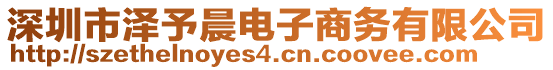 深圳市澤予晨電子商務(wù)有限公司