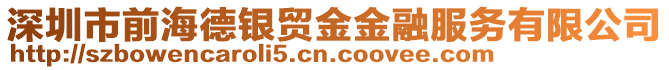 深圳市前海德銀貿金金融服務有限公司