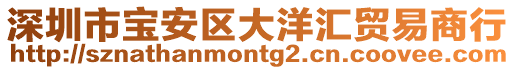 深圳市寶安區(qū)大洋匯貿(mào)易商行