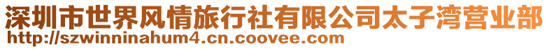 深圳市世界風情旅行社有限公司太子灣營業部