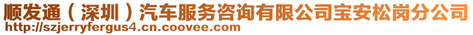 順發通(深圳)汽車服務咨詢有限公司寶安松崗分公司