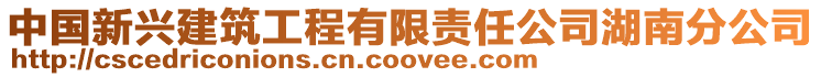 中國新興建筑工程有限責任公司湖南分公司