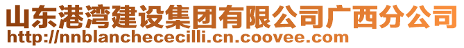 山東港灣建設集團有限公司廣西分公司