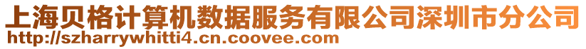 上海貝格計算機數據服務有限公司深圳市分公司