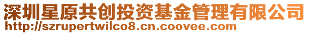 深圳星原共創投資基金管理有限公司