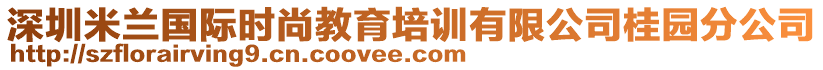 深圳米蘭國際時尚教育培訓(xùn)有限公司桂園分公司