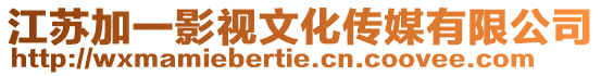 江蘇加一影視文化傳媒有限公司