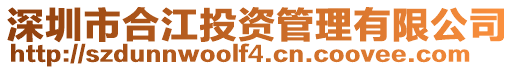 深圳市合江投資管理有限公司