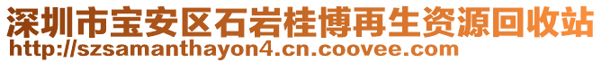 深圳市寶安區石巖桂博再生資源回收站