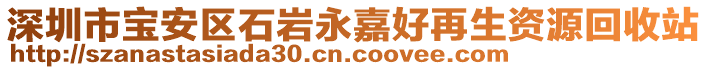 深圳市寶安區(qū)石巖永嘉好再生資源回收站