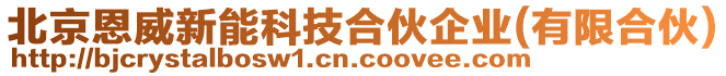 北京恩威新能科技合伙企業(yè)(有限合伙)