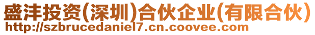 盛灃投資(深圳)合伙企業(yè)(有限合伙)