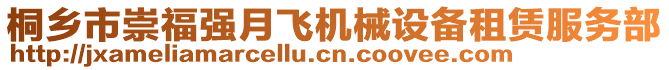 桐鄉(xiāng)市崇福強(qiáng)月飛機(jī)械設(shè)備租賃服務(wù)部