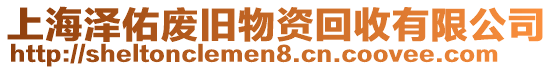 上海澤佑廢舊物資回收有限公司