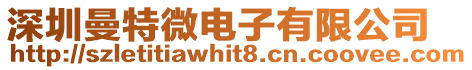 深圳曼特微電子有限公司