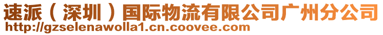 速派(深圳)國際物流有限公司廣州分公司