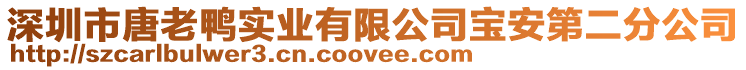 深圳市唐老鴨實業有限公司寶安第二分公司
