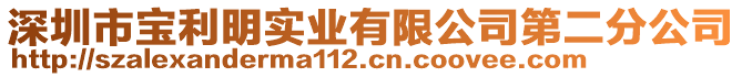深圳市寶利明實(shí)業(yè)有限公司第二分公司