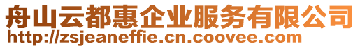舟山云都惠企業(yè)服務(wù)有限公司