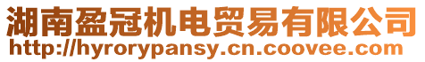 湖南盈冠機電貿易有限公司