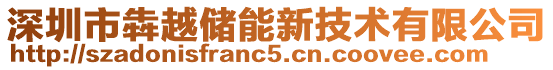 深圳市犇越儲能新技術有限公司