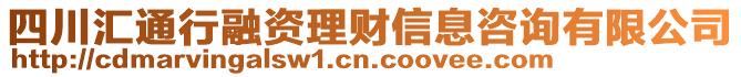 四川匯通行融資理財(cái)信息咨詢有限公司