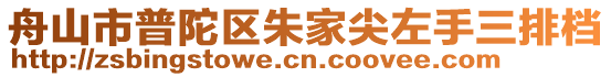 舟山市普陀區朱家尖左手三排檔