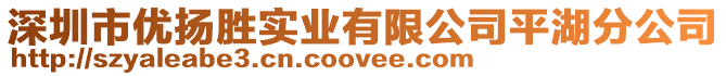 深圳市優揚勝實業有限公司平湖分公司