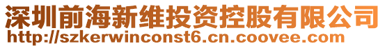 深圳前海新維投資控股有限公司