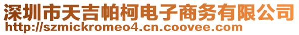 深圳市天吉帕柯電子商務(wù)有限公司
