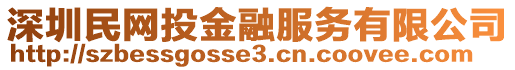 深圳民網(wǎng)投金融服務(wù)有限公司