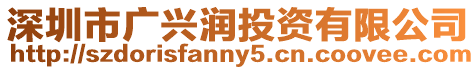 深圳市廣興潤投資有限公司