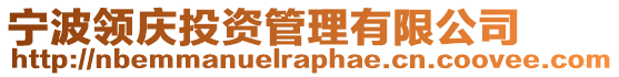 寧波領(lǐng)慶投資管理有限公司