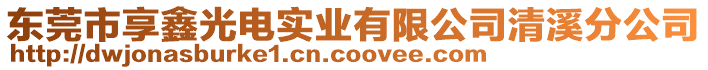 東莞市享鑫光電實(shí)業(yè)有限公司清溪分公司