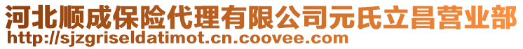 河北順成保險(xiǎn)代理有限公司元氏立昌營(yíng)業(yè)部