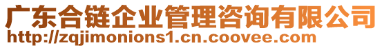 廣東合鏈企業(yè)管理咨詢有限公司