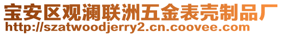 寶安區(qū)觀瀾聯(lián)洲五金表殼制品廠
