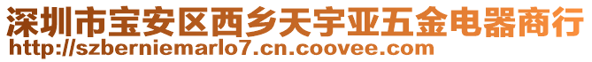 深圳市寶安區(qū)西鄉(xiāng)天宇亞五金電器商行