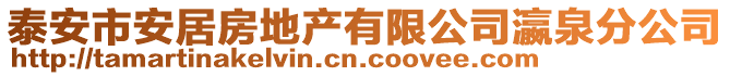 泰安市安居房地產有限公司瀛泉分公司