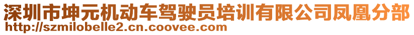 深圳市坤元機動車駕駛員培訓(xùn)有限公司鳳凰分部