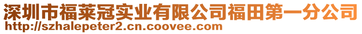 深圳市福萊冠實業(yè)有限公司福田第一分公司