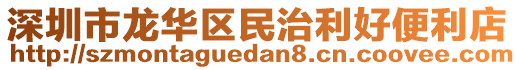 深圳市龍華區(qū)民治利好便利店
