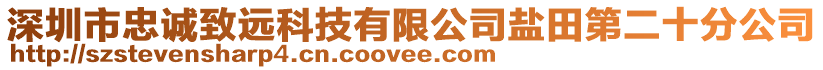 深圳市忠誠致遠科技有限公司鹽田第二十分公司