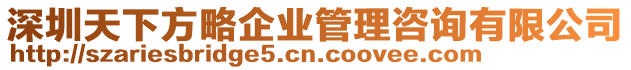 深圳天下方略企業(yè)管理咨詢有限公司