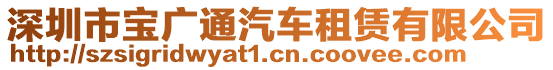 深圳市寶廣通汽車租賃有限公司