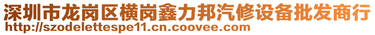 深圳市龍崗區(qū)橫崗鑫力邦汽修設(shè)備批發(fā)商行