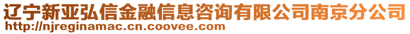 遼寧新亞弘信金融信息咨詢有限公司南京分公司