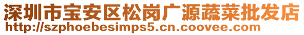 深圳市寶安區松崗廣源蔬菜批發店