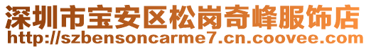深圳市寶安區松崗奇峰服飾店