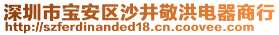 深圳市寶安區(qū)沙井敬洪電器商行